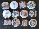 Sammler-Edition Instigators 12 Anstecker Ø 25mm + Flaschenöffner Instigators Logo Ø 55mm