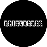 Spielothek Motiv 1 Anstecker mit Sicherheitsnadel Ø 25 mm