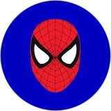 Spiderman Die Spinne Motiv 3 Anstecker mit Sicherheitsnadel Ø 25 mm