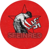 Seein Red Motiv 1 Anstecker mit Sicherheitsnadel Ø 25 mm