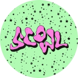 Scowl Motiv 1 Anstecker mit Sicherheitsnadel Ø 25 mm