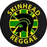 Skinhead Reggae Anstecker mit Sicherheitsnadel Ø 25mm