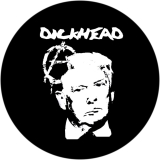 Dickhead Trump Motiv 1 Anstecker mit Sicherheitsnadel Ø 25 mm