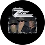 ZZ Top Motiv 1 Anstecker mit Sicherheitsnadel Ø 25 mm