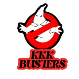 KKK Busters Ku Klux Klan Busters Motiv 1 Anstecker mit Sicherheitsnadel Ø 25 mm