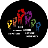 LGBTIQ Motiv 1 Anstecker mit Sicherheitsnadel Ø 25 mm