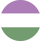 LGBTIQ Motiv G Genderqueer Pride Anstecker mit Sicherheitsnadel Ø 25 mm