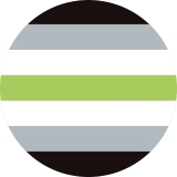 LGBTIQ Motiv I Agender Pride Anstecker mit Sicherheitsnadel Ø 25 mm