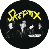Skeptix Motiv 2 Anstecker mit Sicherheitsnadel Ø 25 mm