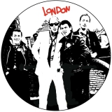 London Motiv 2 Anstecker mit Sicherheitsnadel Ø 25 mm