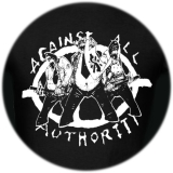 Against All Authority Motiv 3 Anstecker mit Sicherheitsnadel Ø 25 mm