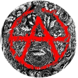 Anarchy Fauna Veg Motiv 3 Anstecker mit Sicherheitsnadel Ø 25 mm