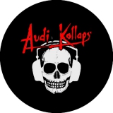 Audio Kollaps Motiv 3 Anstecker mit Sicherheitsnadel Ø 25 mm