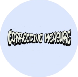 Corrective Measure Motiv 1 Anstecker mit Sicherheitsnadel Ø 25 mm