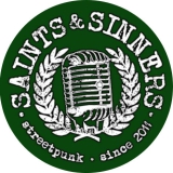 Saints & Sinners Motiv 1 Anstecker mit Sicherheitsnadel Ø 25 mm