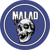Malad Motiv 2 Anstecker mit Sicherheitsnadel Ø 25 mm
