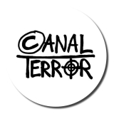 Canalterror Motiv 1 Anstecker mit Sicherheitsnadel Ø 25 mm