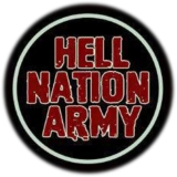 Hell Nation Army Motiv 1 Anstecker mit Sicherheitsnadel Ø 25 mm