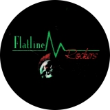 Flatline Rockers Motiv 1 Anstecker mit Sicherheitsnadel Ø 25 mm