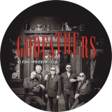 Godfathers Motiv 2 Anstecker mit Sicherheitsnadel Ø 25mm