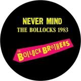 Bollock Brothers Motiv 4 Anstecker mit Sicherheitsnadel Ø 25 mm