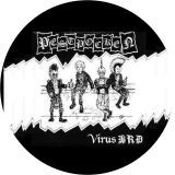 Pestpocken Motiv 3 Anstecker mit Sicherheitsnadel Ø 25 mm