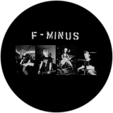 F-Minus Motiv 2 Anstecker mit Sicherheitsnadel Ø 25 mm