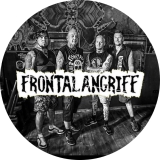 Frontalangriff Motiv 2 Anstecker mit Sicherheitsnadel Ø 25 mm