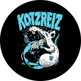 Kotzreiz Motiv 2 Anstecker mit Sicherheitsnadel Ø 25 mm