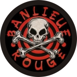 Banlieue Rouge Motiv 1 Anstecker mit Sicherheitsnadel Ø 25 mm