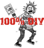 100% DIY Fanziner Anstecker mit Sicherheitsnadel Ø 38mm