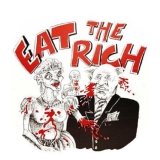 Eat The Rich Motiv 1 Anstecker mit Sicherheitsnadel Ø 25mm