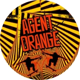 Agent Orange Motiv 2 Skater Anstecker mit Sicherheitsnadel Ø 25 mm