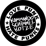 Kommando Schimmelkotze Motiv 2 Anstecker mit Sicherheitsnadel Ø 25 mm