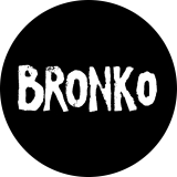 Bronko Motiv 1 Anstecker mit Sicherheitsnadel Ø 25 mm