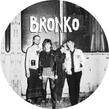 Bronko Motiv 3 Anstecker mit Sicherheitsnadel Ø 25 mm