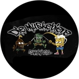 Muskebiere, Die Muskebiere Motiv 1 Anstecker mit Sicherheitsnadel Ø 25 mm