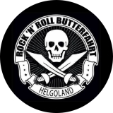 Roch `n´Roll Butterfahrt Motiv 1 Anstecker mit Sicherheitsnadel Ø 25 mm