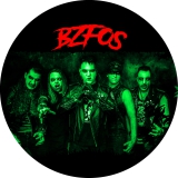 Bloodsucking Zombies From Outer Space BZFOS Motiv 4 Anstecker mit Sicherheitsnadel Ø 25 mm