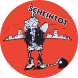 Scheintot Motiv 2 Anstecker mit Sicherheitsnadel Ø 25mm