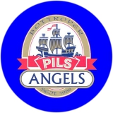 Pils-Angels Motiv 2 Anstecker mit Sicherheitsnadel Ø 25 mm
