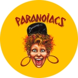 Paranoiacs Motiv 1 Anstecker mit Sicherheitsnadel Ø 25 mm