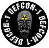 Defcon 1 (USA) Motiv 2 Anstecker mit Sicherheitsnadel Ø 25 mm