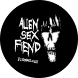 Alien Sex Fiend Motiv 1 Anstecker mit Sicherheitsnadel Ø 25mm
