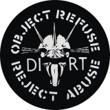 Dirt Motiv 3 Anarchopunk Anstecker mit Sicherheitsnadel Ø 25mm