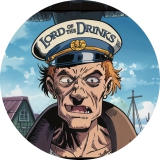 Lord Of The Drinks Motiv 1 Anstecker mit Sicherheitsnadel Ø 25 mm