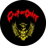 Out Of Order Motiv 2 Anstecker mit Sicherheitsnadel Ø 25 mm