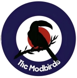 Modbirds, The Modbirds Motiv 1 Anstecker mit Sicherheitsnadel Ø 25 mm