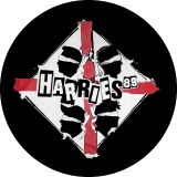 Harries, The Harries Harries ´89 Motiv 1 Anstecker mit Sicherheitsnadel Ø 25 mm