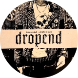 Dropend Motiv 1 Anstecker mit Sicherheitsnadel Ø 25 mm